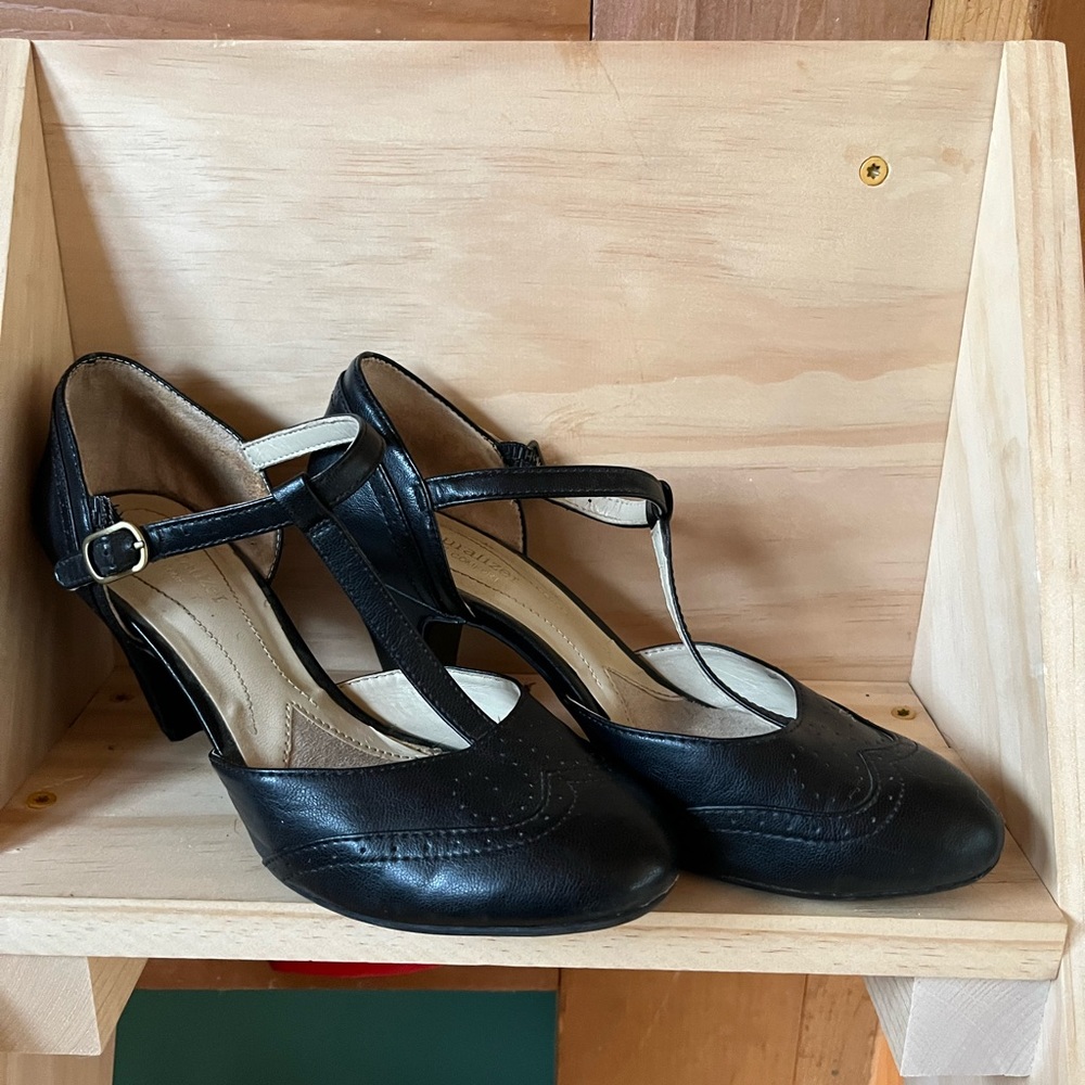 Natraulizer 1920s Style T Strap Heels